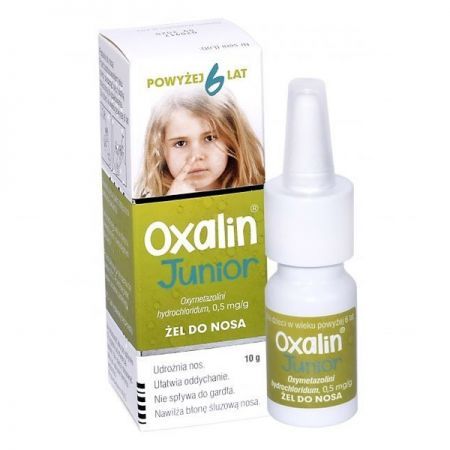 Oxalin Junior 0,5mg/g, żel do nosa, po 6 roku życia, 10g