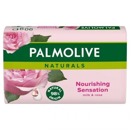 Palmolive Naturals Nourishing Sensation Milk & Rose, mydło w kostce, z olejkiem różanym, 90g