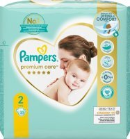 Pampers Premium Care, pieluszki jednorazowe, rozmiar 2, waga 4-8kg, 23 sztuk