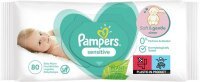 Pampers Sensitive, chusteczki nawilżane dla niemowląt, 80 sztuk