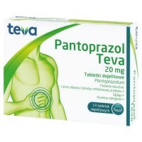 Pantoprazol Teva 20mg, 14 tabletek
