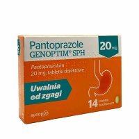Pantoprazole Genoptim SPH 20mg, 14 tabletek