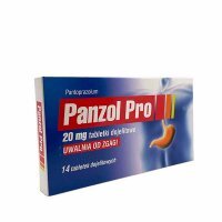 Panzol Pro 20mg, 14 tabletek