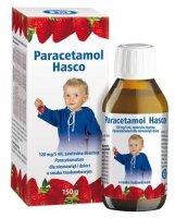 Paracetamol Hasco 120mg/5ml, zawiesina doustna dla niemowląt i dzieci, smak truskawkowy, 150g