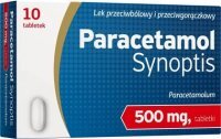 Paracetamol Synoptis 500mg, 10 tabletek