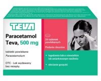 Paracetamol Teva 500mg, 24 tabletki