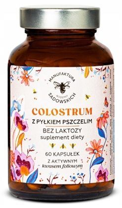 Pasieki Rodziny Sadowskich, Colostrum z pyłkiem pszczelim, 60 kapsułek