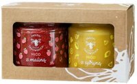 Pasieki Rodziny Sadowskich, zestaw dwóch miodów, miód z maliną, 240g + miód z cytryną, 240g