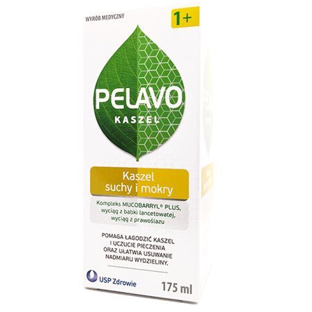 Pelavo Kaszel, kaszel suchy i mokry, syrop, po 1 roku życia, 175ml
