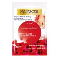 Perfecta SPA, Domowy Pedicure, zabieg regenerujący do stóp, maska-serum + peeling, 2 x 6ml