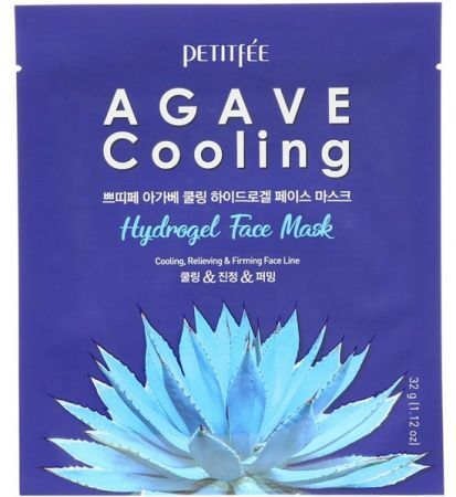 Petitfee Agave Cooling, hydrożelowa kojąca maska do twarzy, z ekstraktem z agawy, 32g