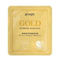 Petitfee Gold, hydrożelowa nawilżająco-kojąca maska ze złotem, 32g