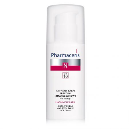 Pharmaceris N, Magni-Capilaril, krem aktywny przeciwzmarszczkowy SPF10, skóra naczynkowa, 50ml