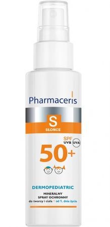 Pharmaceris S, Dermopediatric, mineralny spray ochronny SPF50+, od 1 dnia życia, 100ml