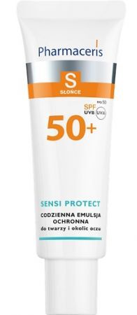 Pharmaceris S, Sensi Protect, codzienna emulsja ochronna SPF 50+, do twarzy i okolic oczu, 50ml