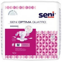 Pieluchomajtki Seni Optima Quatro, rozmiar M, chłonność 9, 10 sztuk