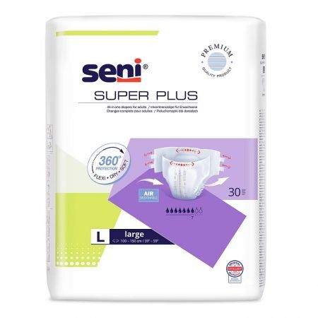 Pieluchomajtki Seni Super Plus, rozmiar L, chłonność 7/9, 30 sztuk