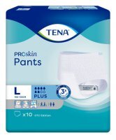 Pieluchomajtki Tena Pants ProSkin Plus, rozmiar L, chłonność 6/8, 10 sztuk