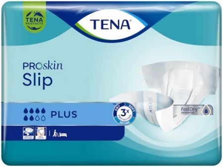 Pieluchomajtki Tena Slip ProSkin Plus, rozmiar S, chłonność 6/8, 30 sztuk
