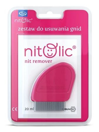Pipi Nitolic, zestaw do usuwania gnid, emulsja, 20ml + grzebień