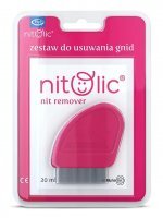 Pipi Nitolic, zestaw do usuwania gnid, emulsja, 20ml + grzebień
