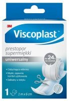 Plaster Viscoplast, Super Miękki, uniewersalny, biały, do cięcia, 1m x 6cm, 1sztuka