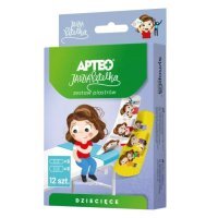 Plastry dla dzieci, Apteo, Jadzia Pętelka, 2 rozmiary, 12 sztuk