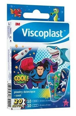 Plastry dla dzieci, Cool, Viscoplast, 20 sztuk