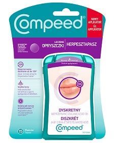 Plastry dyskretne na opryszczkę, Compeed, 15 sztuk
