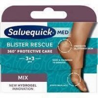 Plastry hydrożelowe na pęcherze, Salvequick Rescue Mix, 6 sztuk