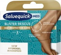 Plastry hydrożelowe na pęcherze, Salvequick  Rescue Original, 5 sztuk