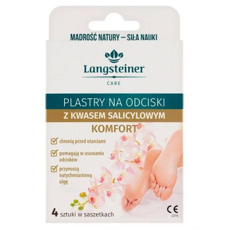 Plastry na odciski z kwasem salicylowym, Komfort, 4 sztuki
