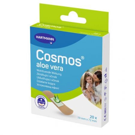 Plastry opatrunkowe Cosmos Aloe Vera, 20 sztuk