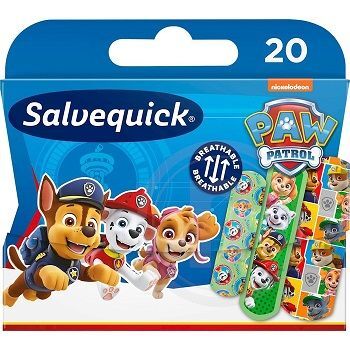 Plastry wodoodporne, Salvequick Psi Patrol, 20 sztuk