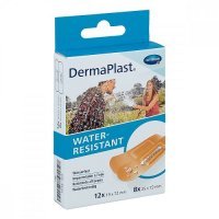 Plastry z opatrunkiem, DermaPlast Water Resistant, wodoodporne, 2 rozmiary, 20 sztuk