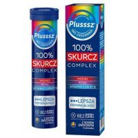 Plusssz 100% Skurcz Complex, smak pomarańczowo-grejpfrutowy, 20 tabletek musujących