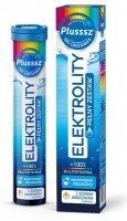 Plusssz Elektrolity + 100% Multiwitamina, smak ananas i mango, 24 tabletki musujące