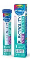 Plusssz Elektrolity Senior Dobry Dzień, smak cytrynowo-miętowy, 24 tabletki musujące