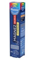 Plusssz Magnez Skurcz Cytrynian, smak cytryna-pomarańcza, 24 tabletki musujące