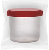 Pojemnik do analizy moczu, Apteo, z nakrętką, jałowy, 120ml