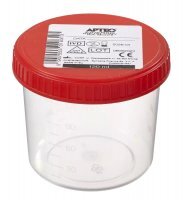 Pojemnik do analizy moczu, Apteo, z nakrętką, niejałowy, 120ml