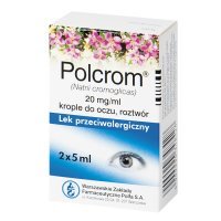 Polcrom 20mg/ml, krople do oczu, 10ml