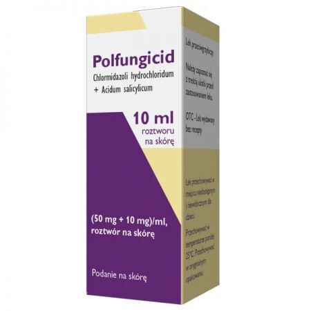 Polfungicid (50mg+10mg)/ml, roztwór na skórę, 10ml