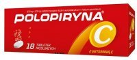 Polopiryna C (500mg+200mg), 18 tabletek musujących