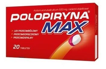 Polopiryna Max 500mg, 20 tabletek