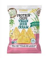 PopCrop, chrupki piramidki wysokoproteinowe, bezglutenowe, kwaśna śmietana, 60g
