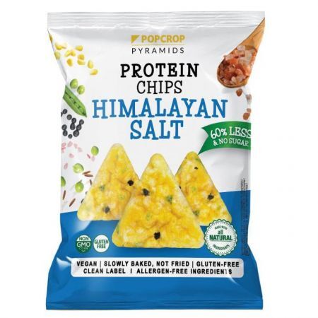 PopCrop, chrupki piramidki wysokoproteinowe, bezglutenowe, z solą himalajską, 60g