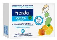 Prenalen Gardło Immuno, smak pomarańczowo-cytrynowy, 24 pastylki do ssania