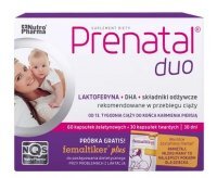 Prenatal Duo: Prenatal Classic, 30 kapsułek + Prenatal DHA, 60 kapsułek + Femaltiker Plus, 1 saszetka