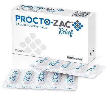 Procto-Zac Relief, czopki doodbytnicze, 10 sztuk